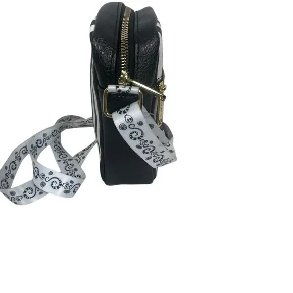 NWT Buckle-Down Women's Crossbody - Beetlejuice Suit Stripes Black White - Picture 8 of 12